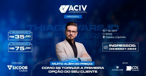 Imagem do evento Muito além do preço: como se tornar a primeira opção do seu cliente? com Thiago Varejo