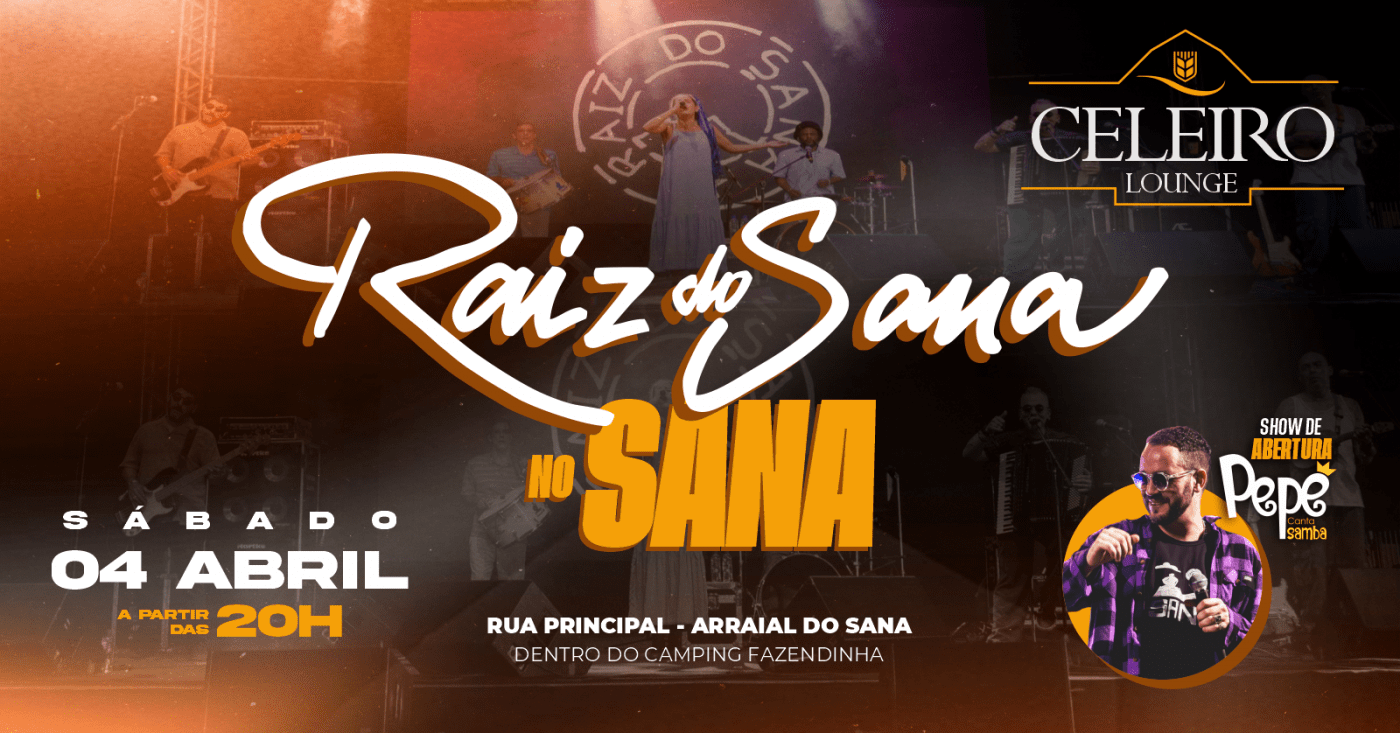 RAIZ DO SANA AO VIVO NO SANA!