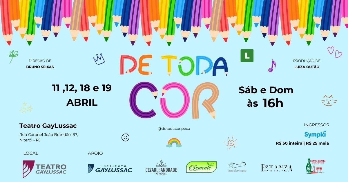 De Toda Cor - 18/04 (sábado)