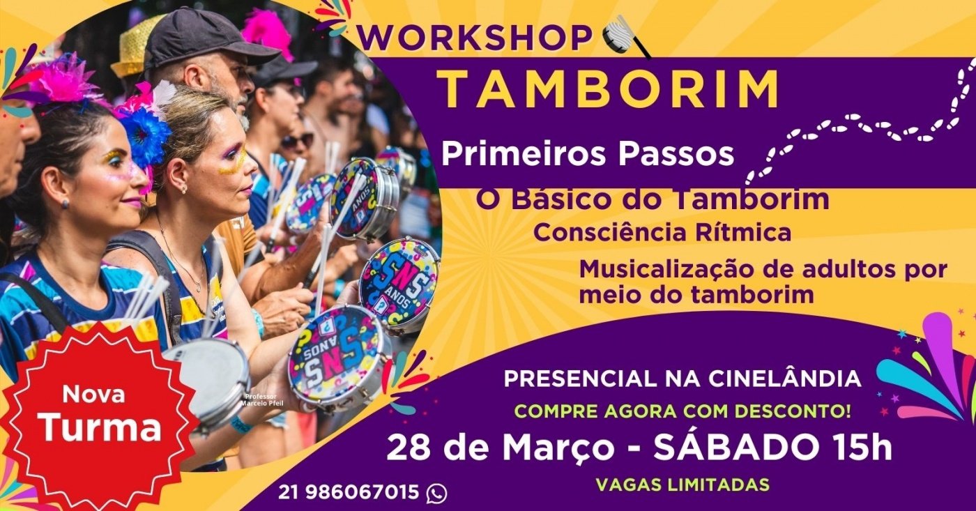TAMBORIM PRIMEIROS PASSOS - WORKSHOP