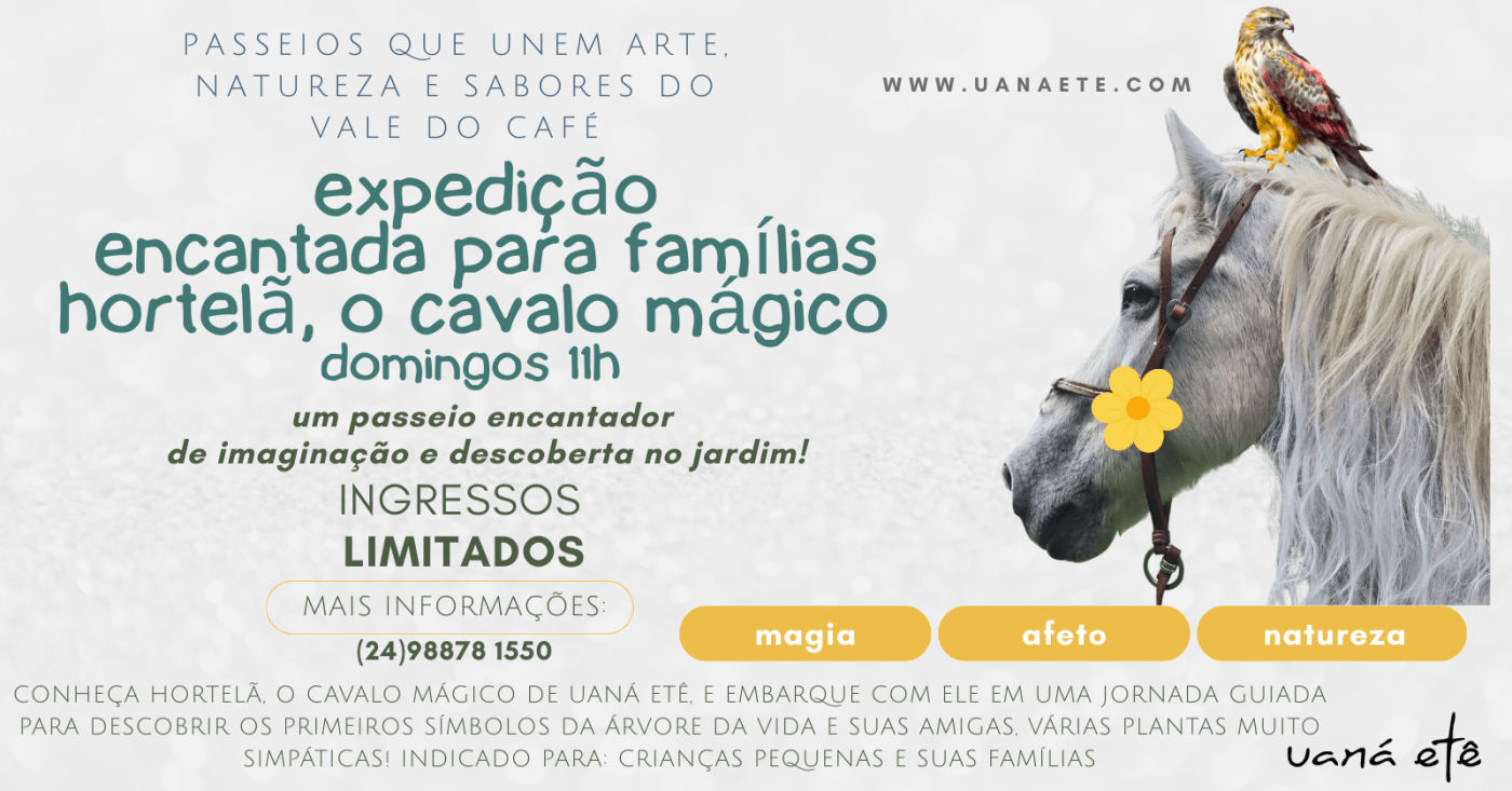 EXPEDIÇÃO ENCANTADA COM HORTELÃ, O CAVALO MÁGICO - 29 DE MARÇO 2026