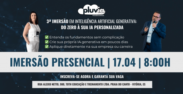 Imagem do evento 3ª Imersão em Inteligência Artificial Generativa: do zero à sua IA personalizada