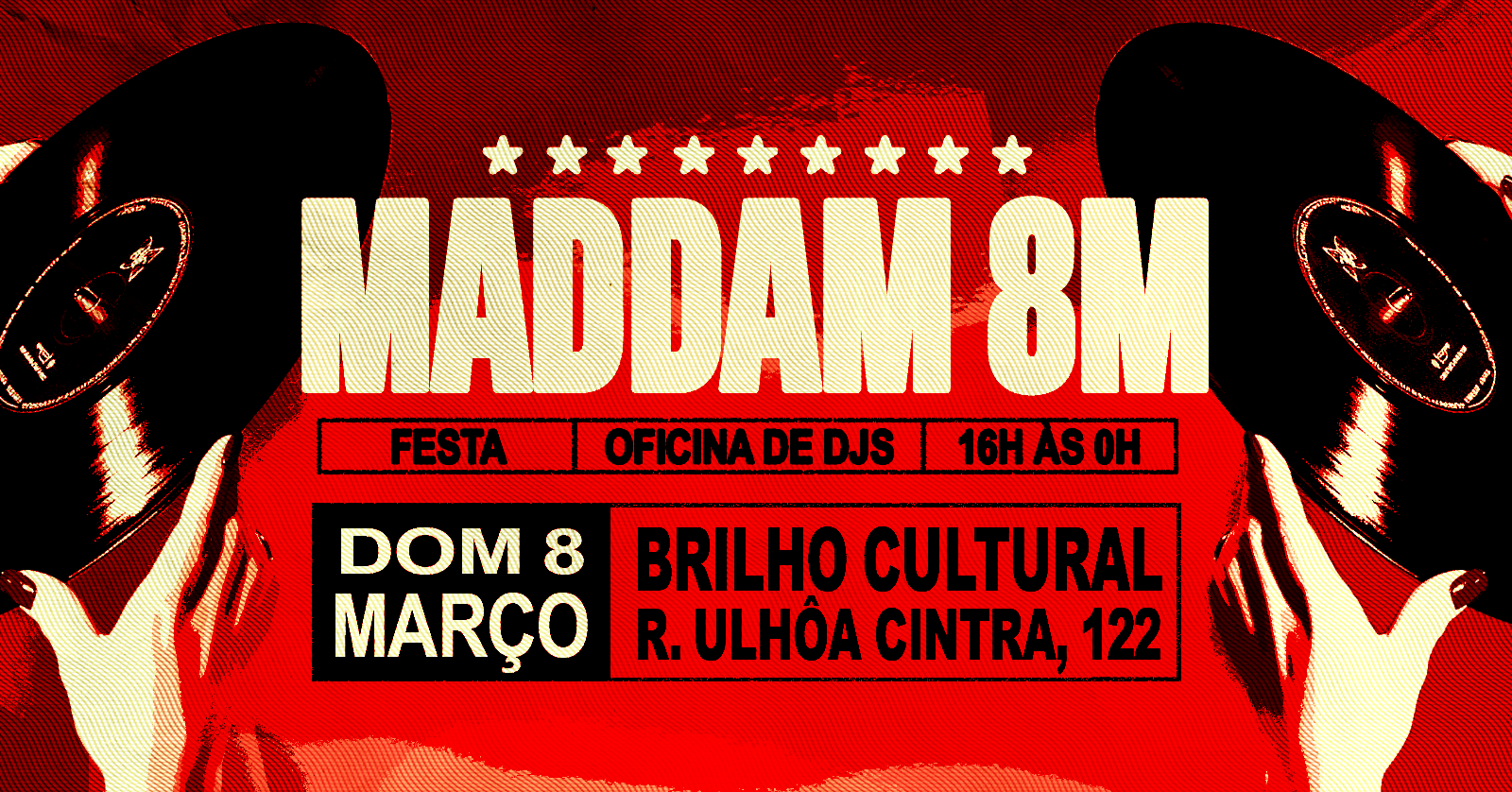 MaddaM 08/03 Gratuito no Brilho Cultural - Recife, PE