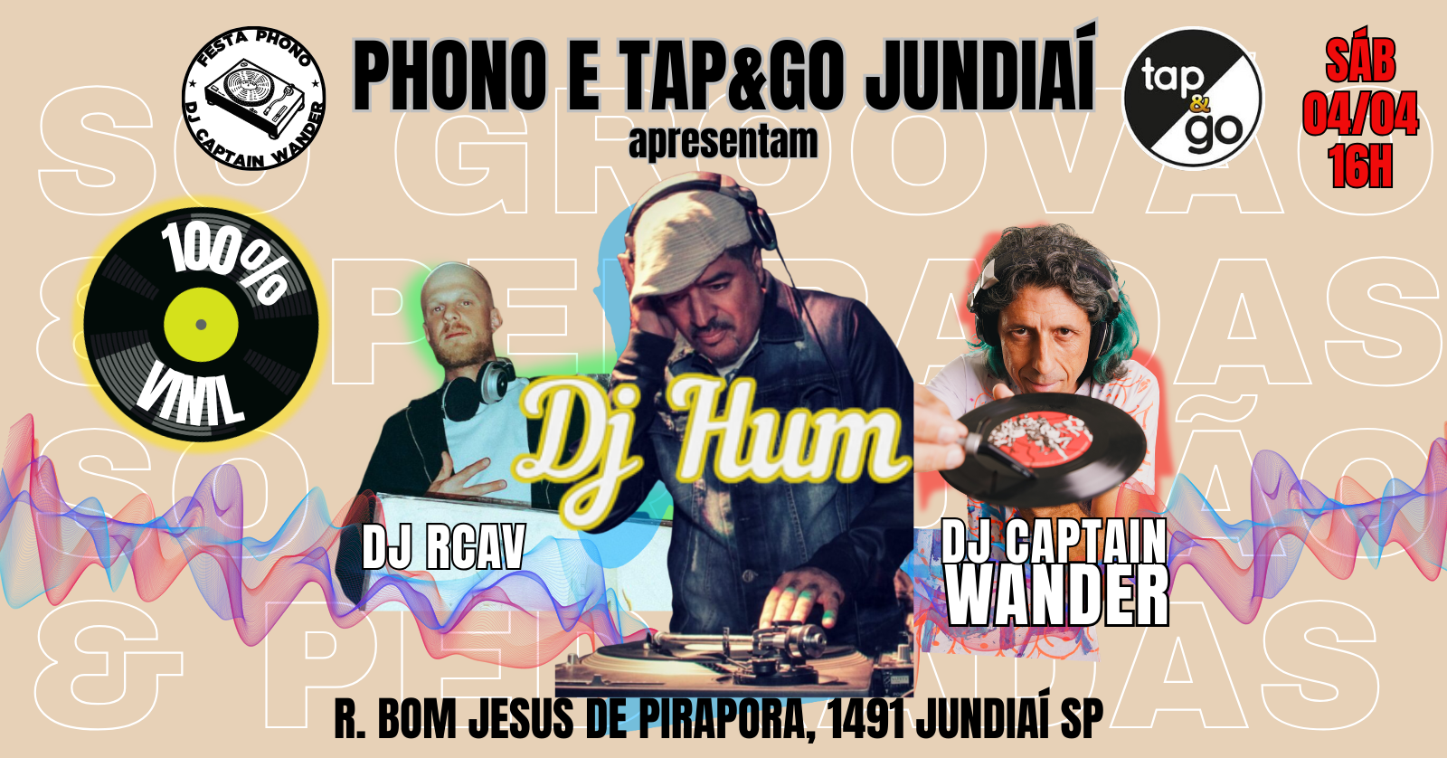 Phono e Tap and Go apresentam: DJ Hum! - Jundiaí, SP