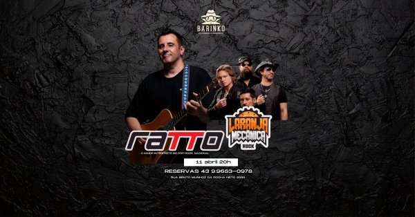 Imagem do evento ratto acústico + laranja mecânica