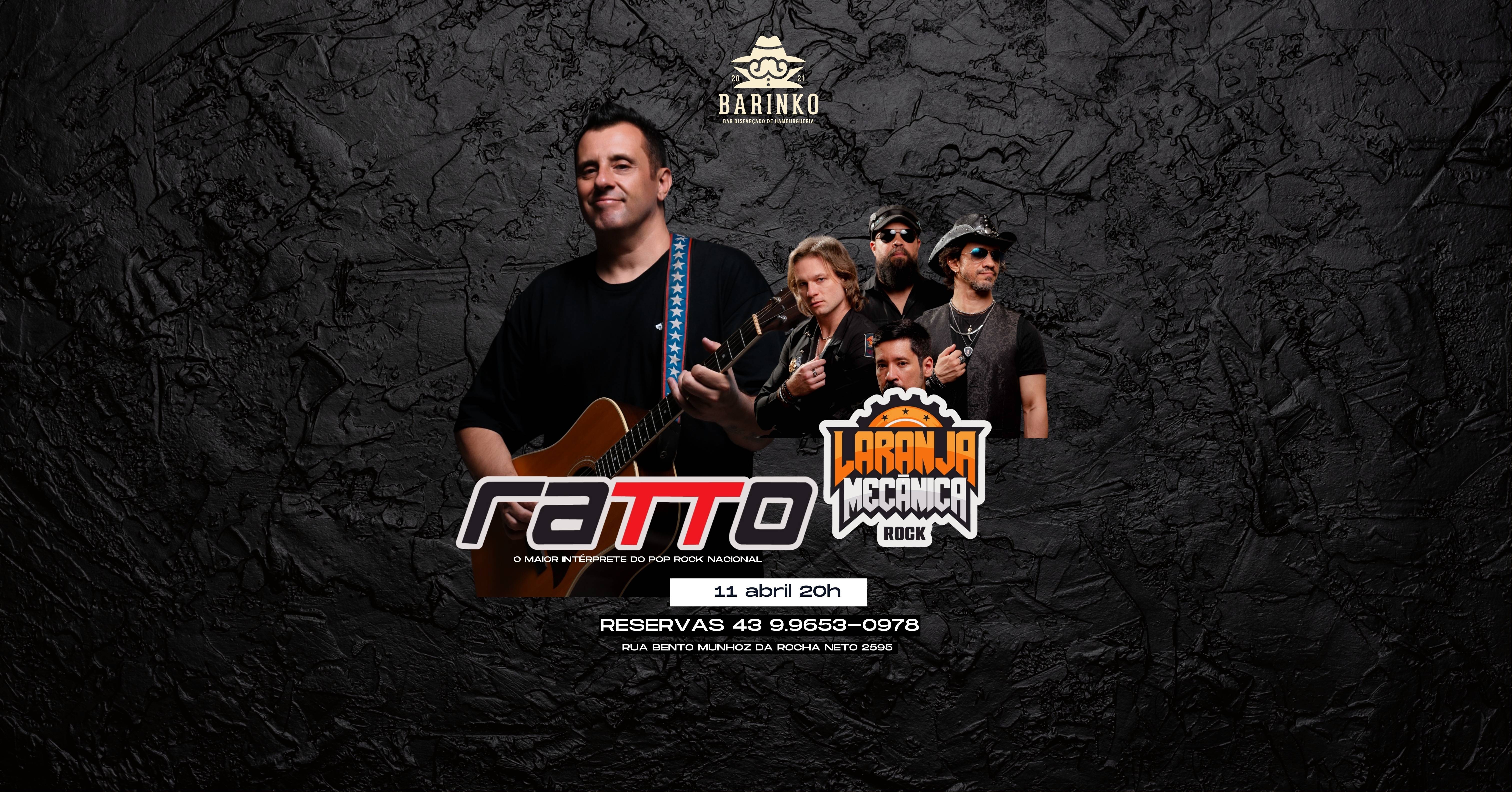 ratto acústico + laranja mecânica - Londrina, PR