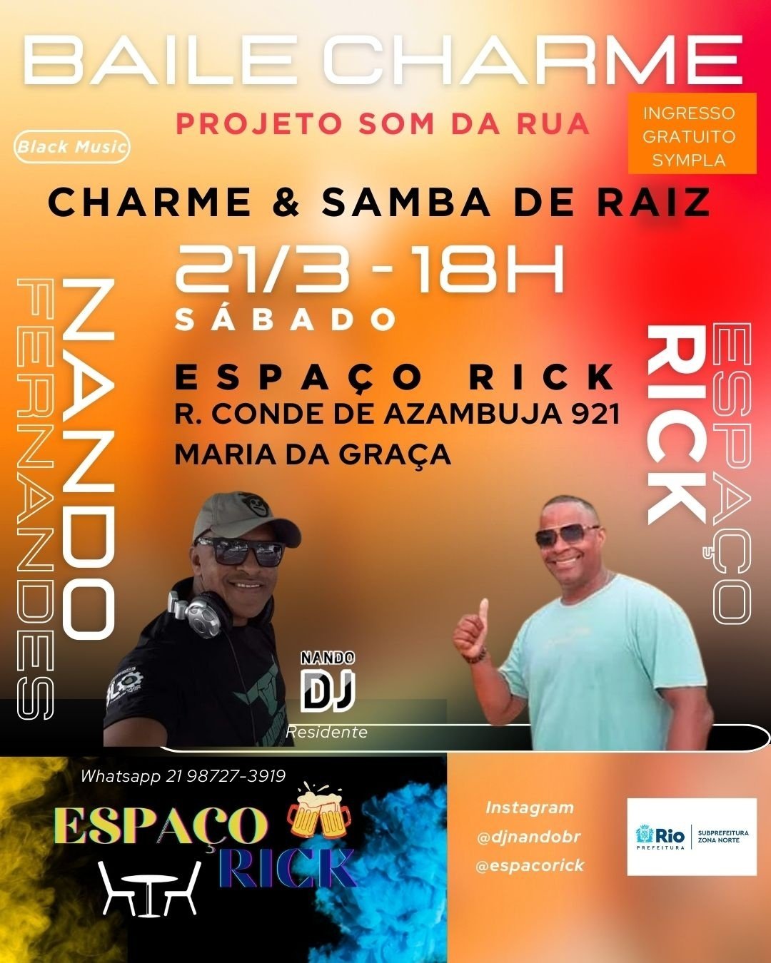 Baile Charme SDR no Espaço Rick