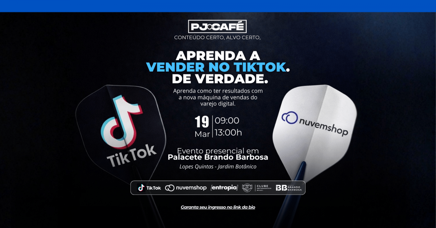 PJ & Café TikTok + Nuvemshop: transforme visualizações em vendas reais