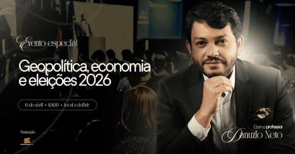 Imagem do evento DANUZIO NETO EM BLUMENAU - GEOPOLÍTICA, ECONOMIA E ELEIÇÕES 2026