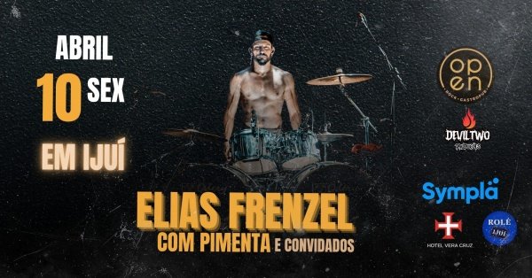 Imagem do evento Noite de Rock no Open com Elias Frenzel e Pimenta e convidados