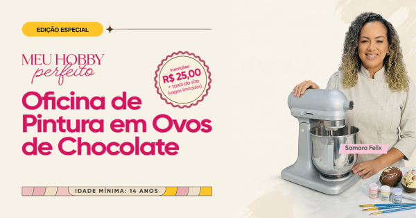 Imagem do evento PINTURA EM OVOS DE CHOCOLATE | Meu Hobby Perfeito