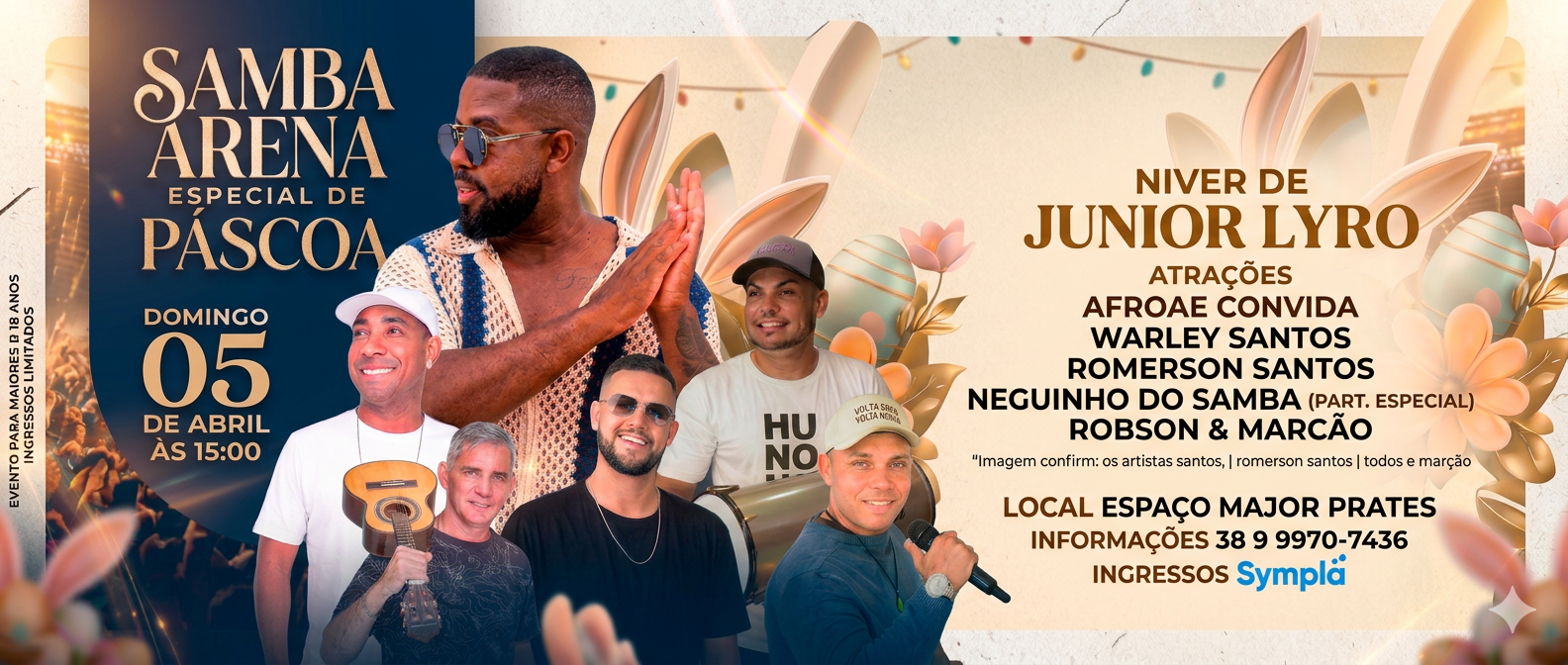 SAMBA ARENA - ESPECIAL DE PASCOA - Montes Claros, MG