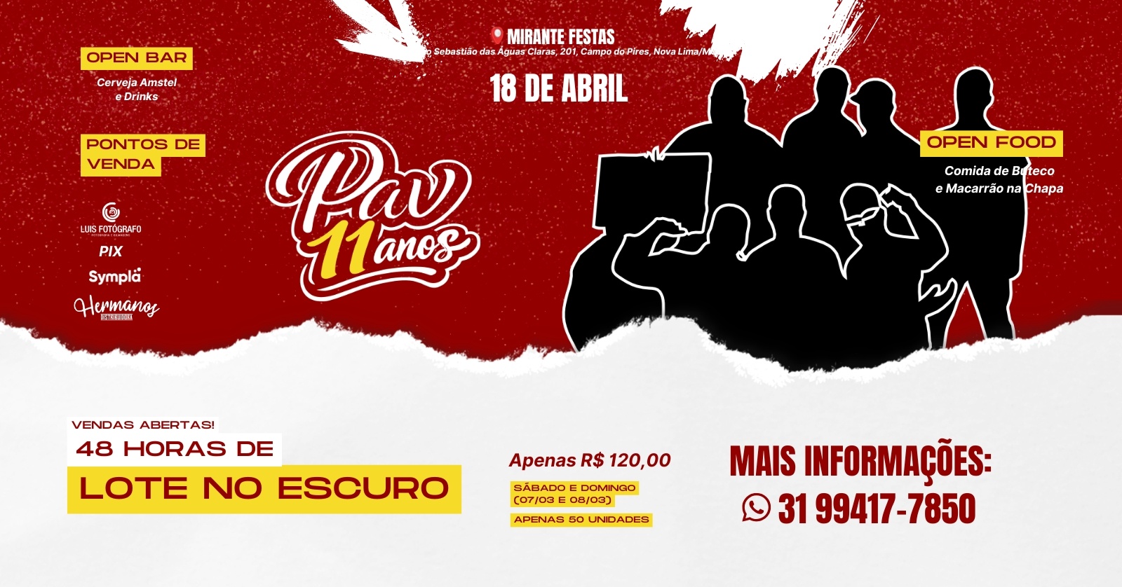 Festa de 11 Anos da Torcida Pavilhão Vermelho - Nova Lima, MG