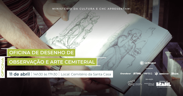 Imagem do evento Oficina de desenho de observação e Arte Cemiterial