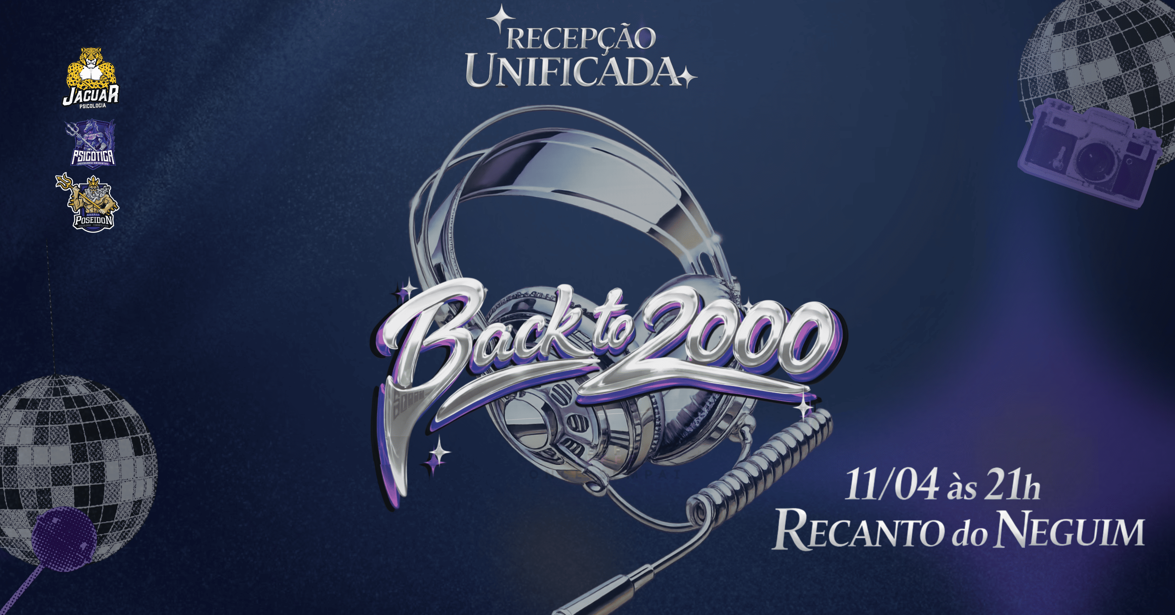 BACK TO 2000'S - RECEPÇÃO UNIFICADA DAS PSICOLOGIAS - Montes Claros, MG