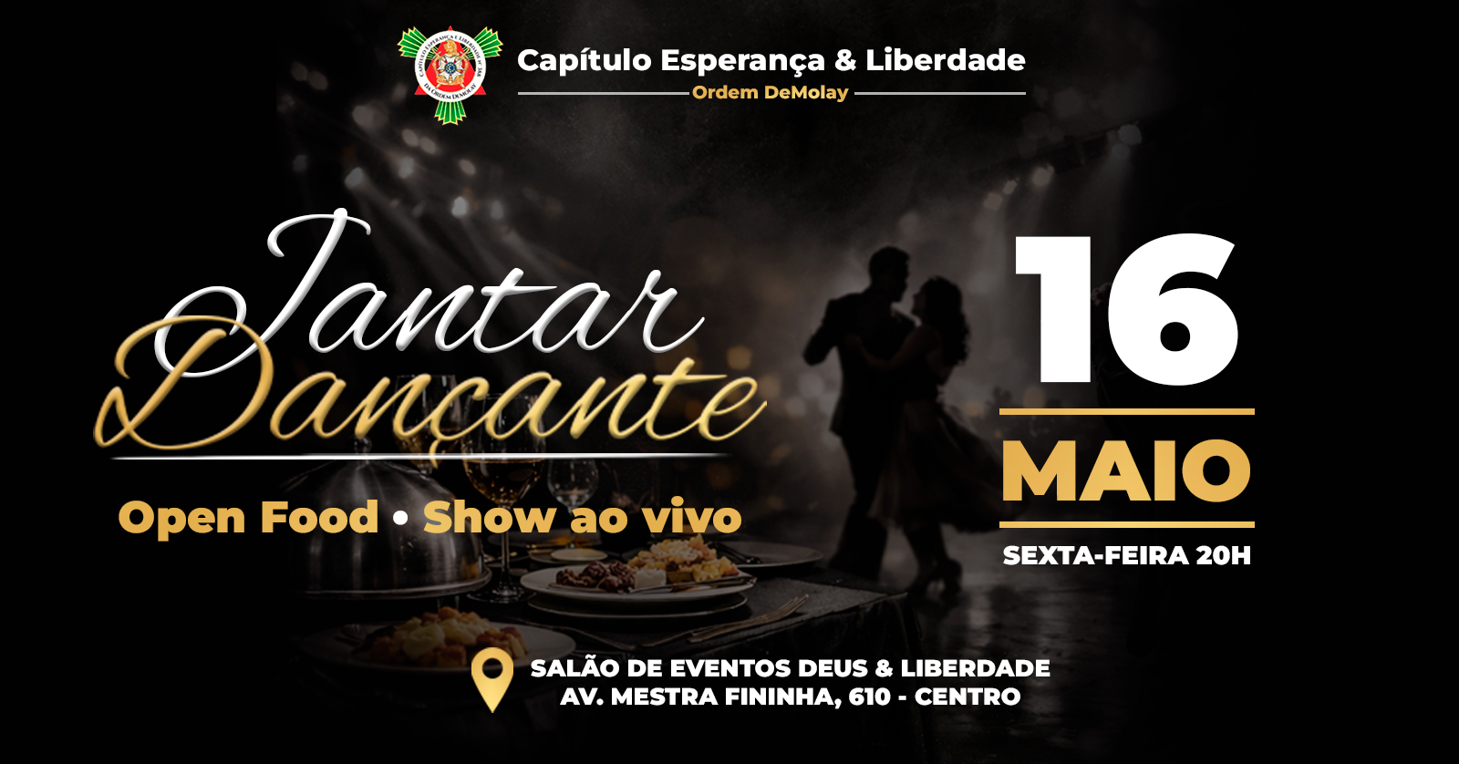 Jantar Dançante da Ordem Demolay - Montes Claros, MG