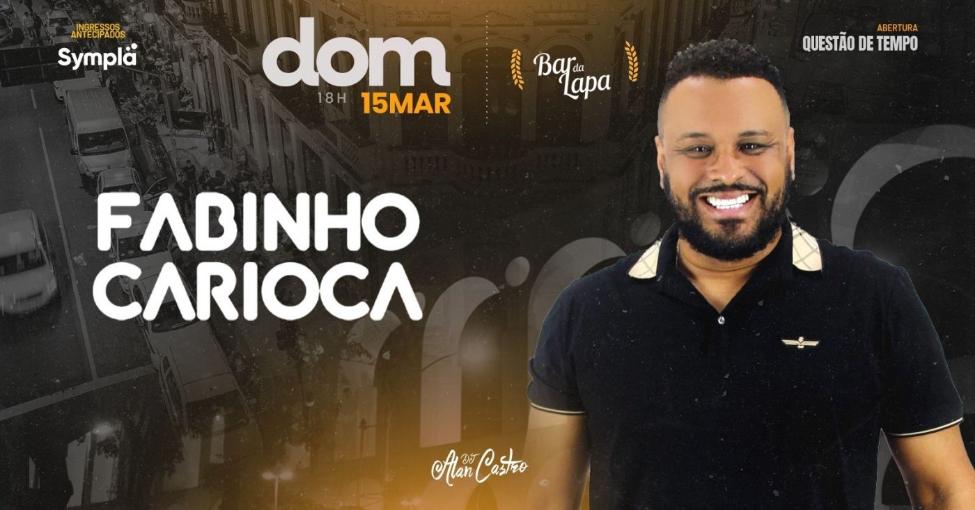 FABINHO CARIOCA NO BAR DA LAPA