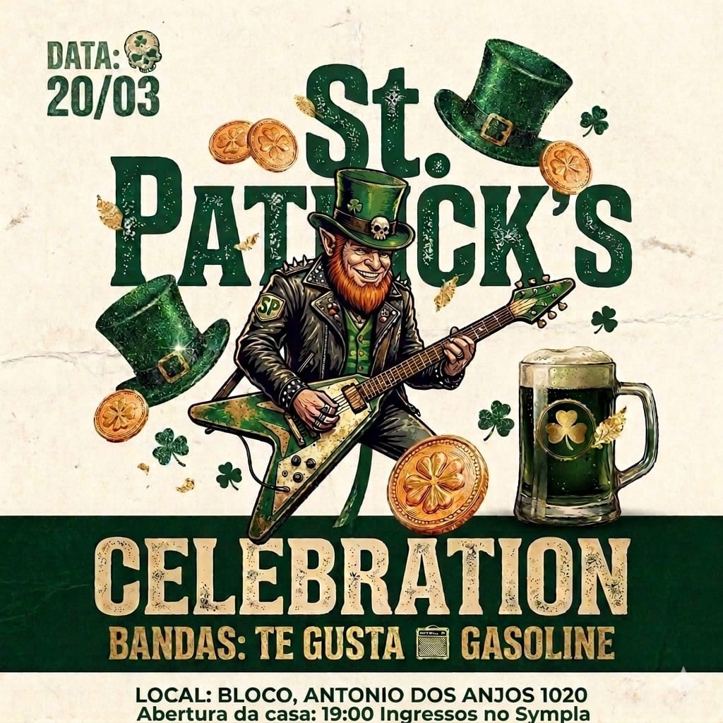 ST PATRICKS DAY DO BLOCO - Pelotas, RS