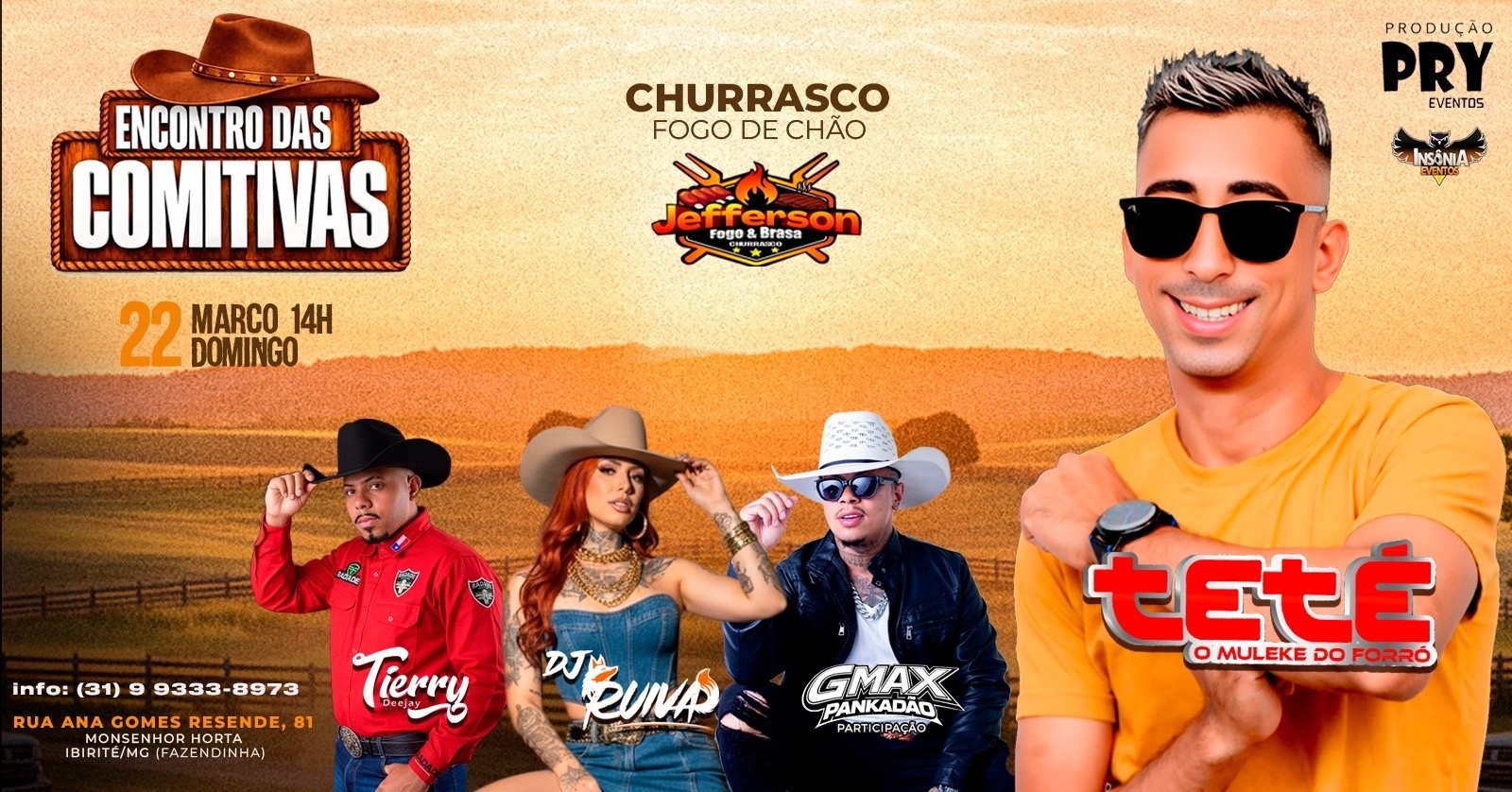 ENCONTRO DAS COMITIVAS EDIÇÃO ESPECIAL TETE O MULEQUE DO FORRÓ - Ibirité, MG