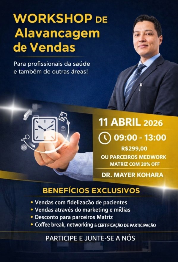 WORKSHOP DE VENDAS PARA PROFISSIONAIS DA SAÚDE