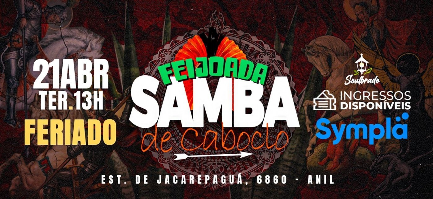 Feijoada do Samba de Caboclo em Jacarepaguá Soulbrado