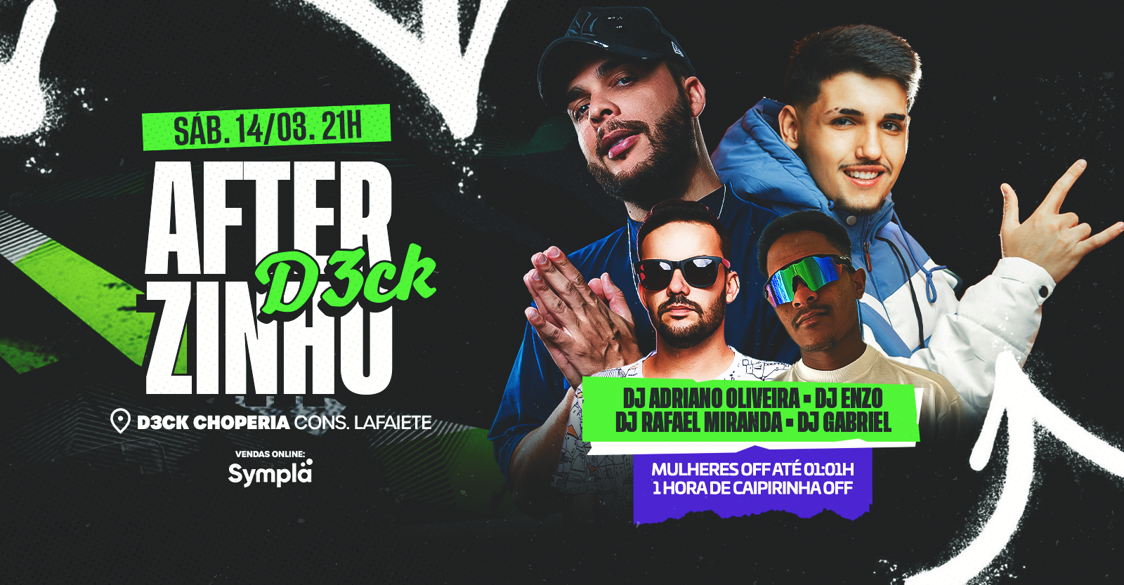 AFTERZINHO D3CK - Conselheiro Lafaiete, MG