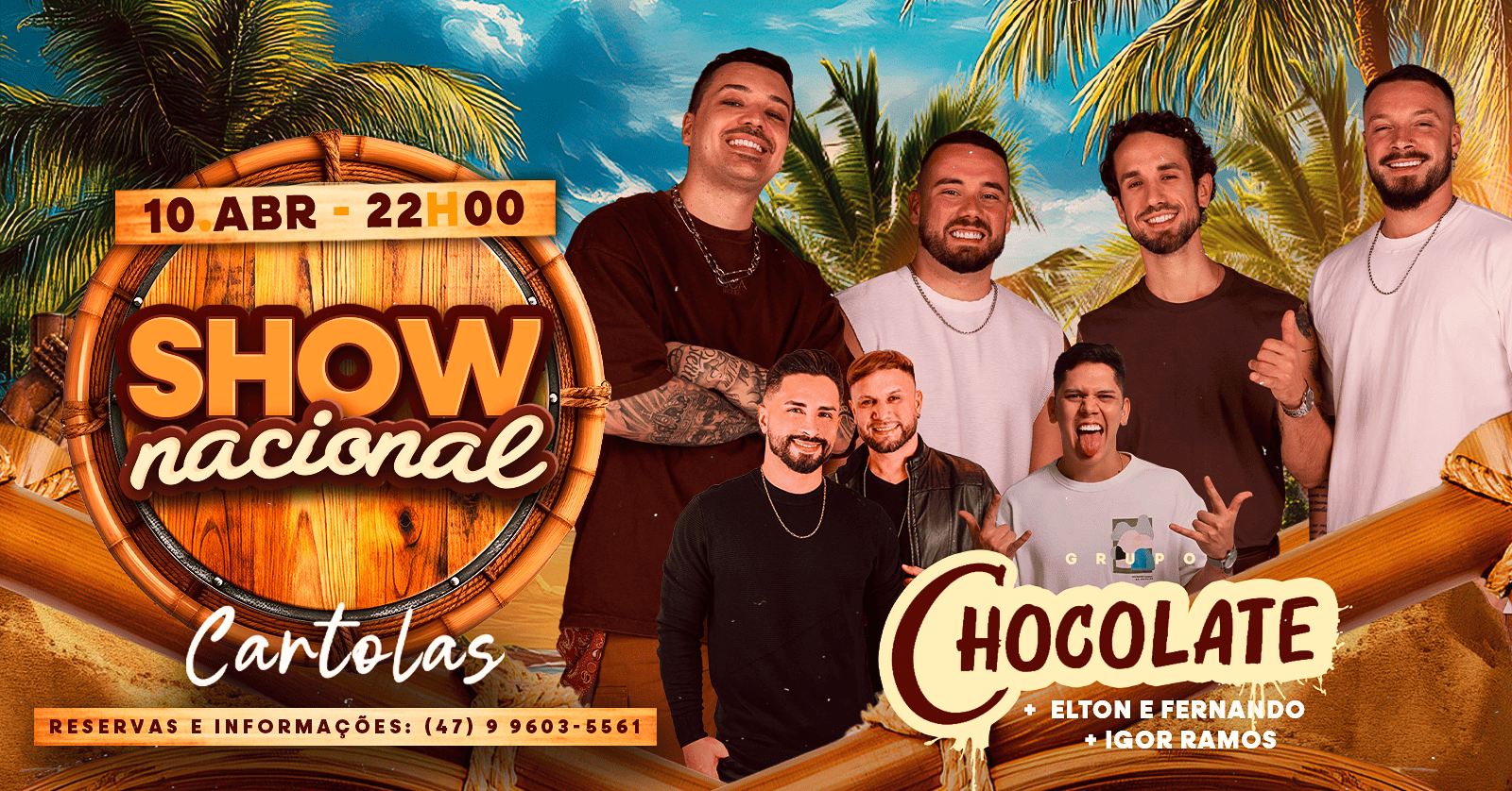 SHOW NACIONAL GRUPO CHOCOLATE - Brusque, SC