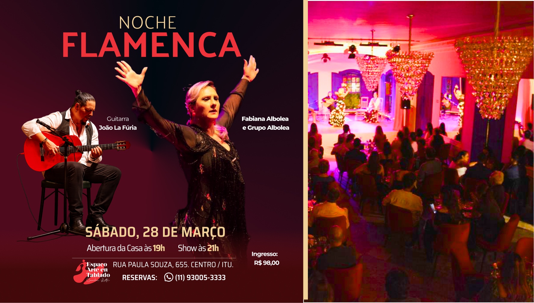 Noche Flamenca - Fabiana Albolea  e João La Fúria
