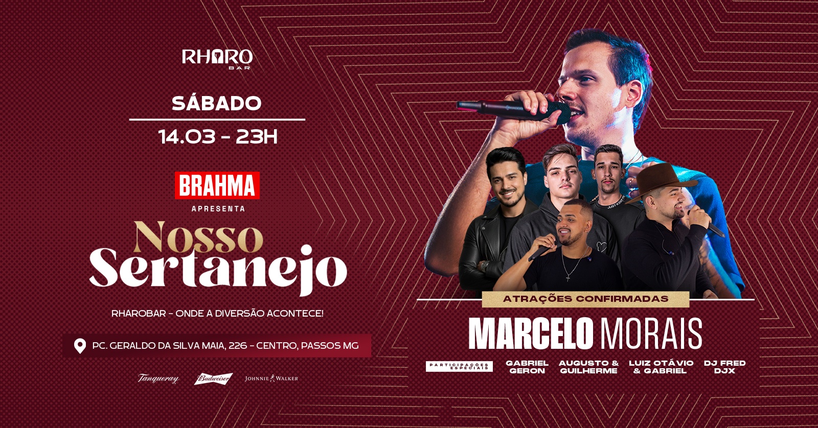 Nosso Sertanejo chega com tudo no Rharo Bar! - Passos, MG