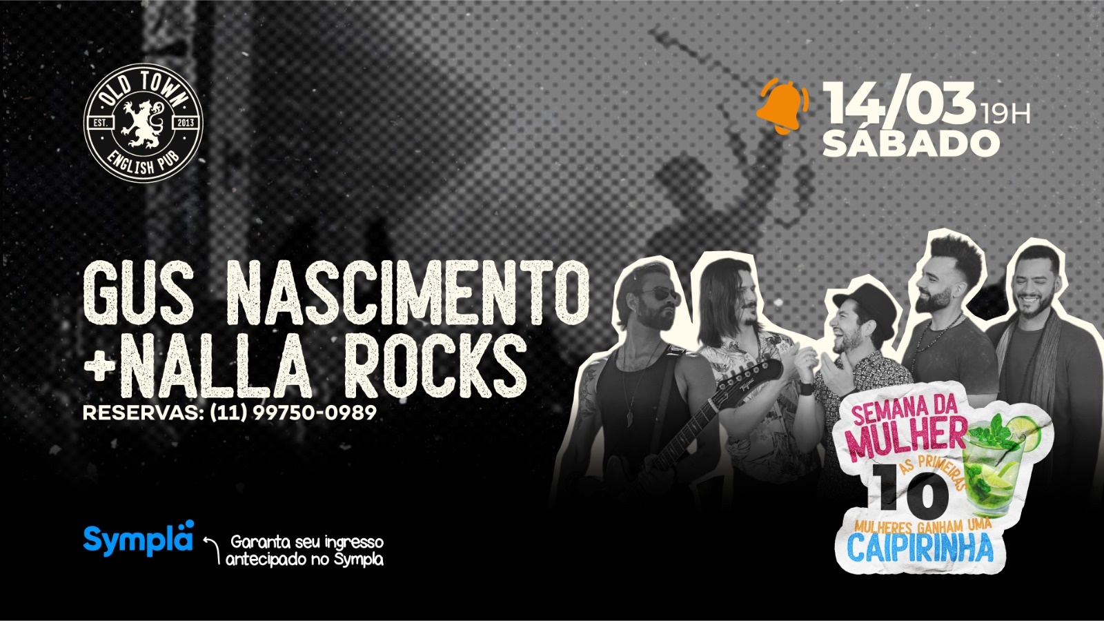 Gus Nascimento + Nalla Rocks no Old Town - Santo André, SP