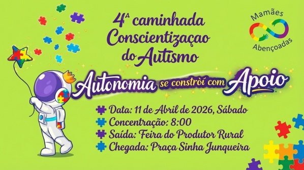 Imagem do evento 4ª CAMINHADA CONSCIENTIZAÇÃO DO AUTISMO