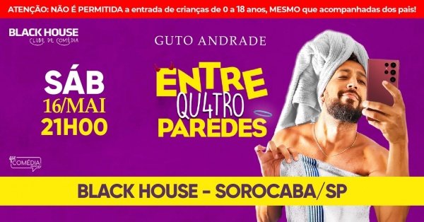 Imagem do evento GUTO ANDRADE em SOROCABA - Stand up Comedy