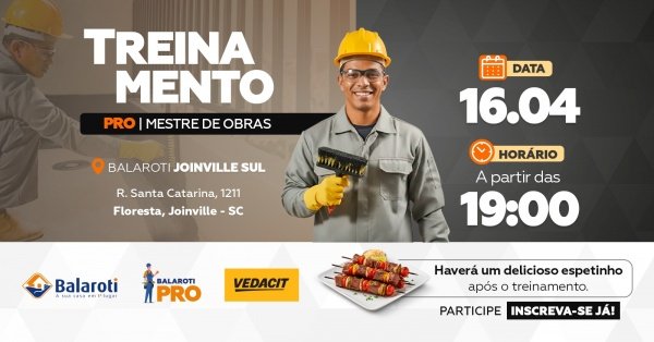 Imagem do evento Treinamento Vedacit - Balaroti Joinville Sul