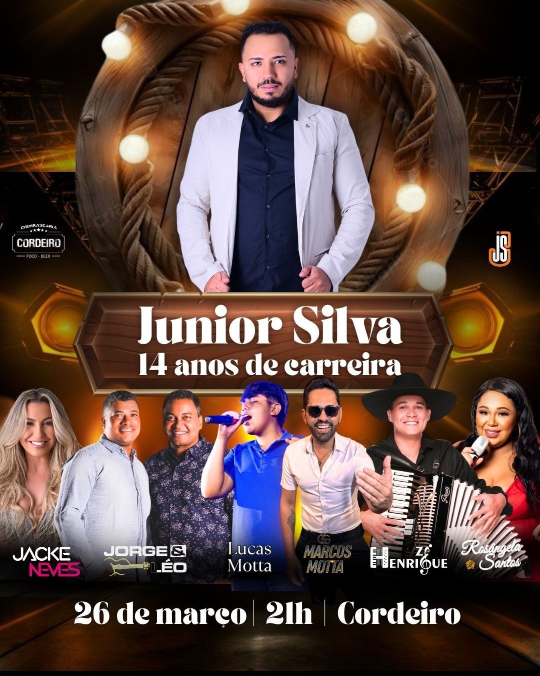 14 anos de carreira Júnior Silva - Nova Serrana, MG