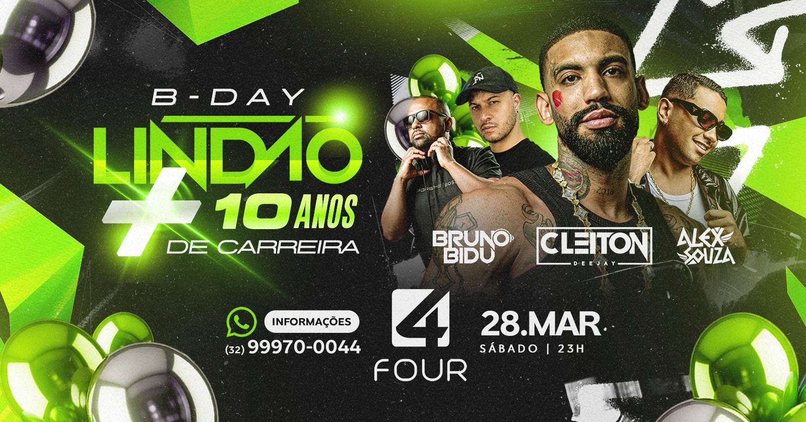 Aniversário DJ LINDÃO + 10 Anos de Carreira | FOUR - Muriaé, MG