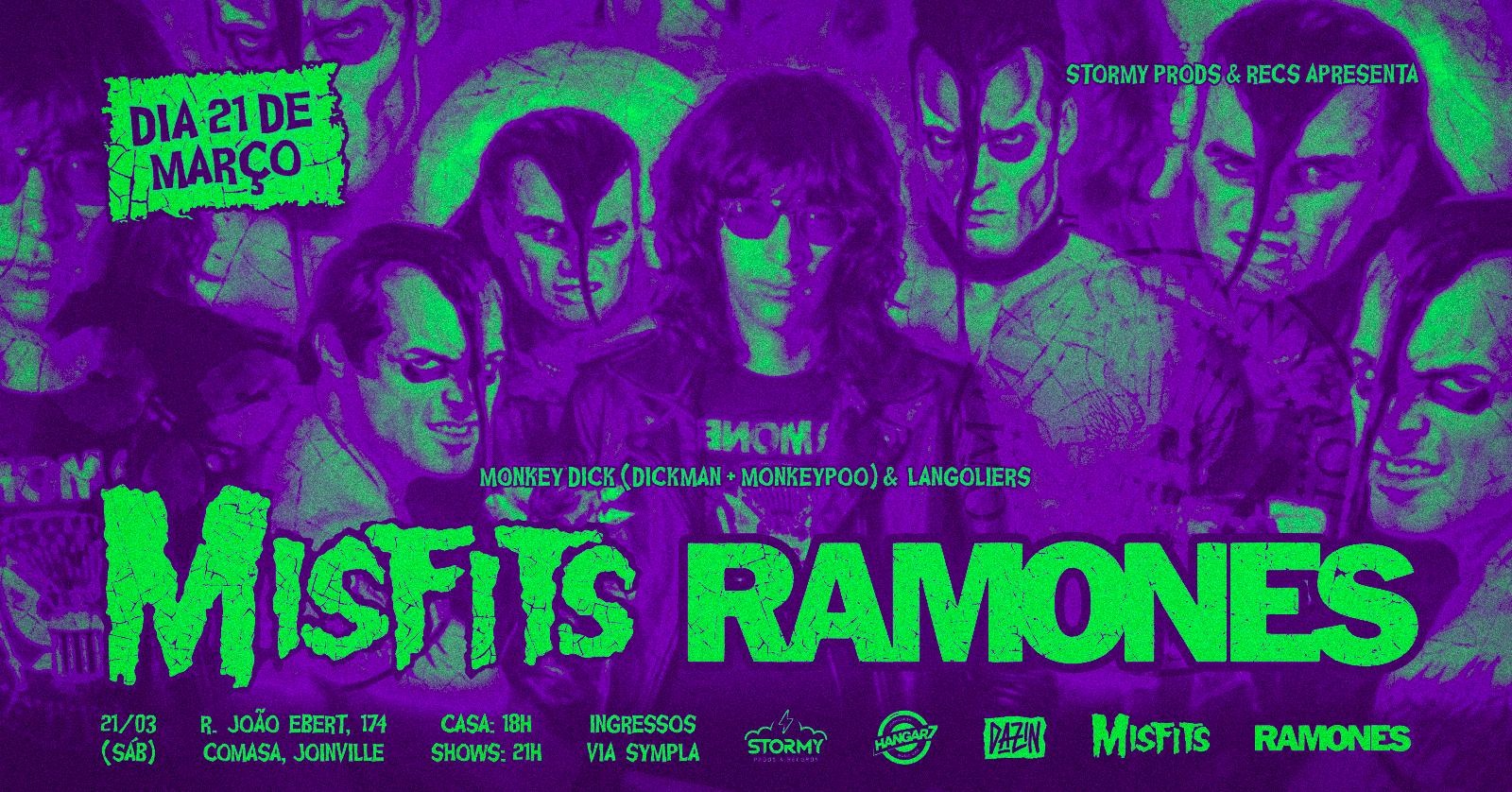 PUNK NITE: MISFITS + RAMONES - Joinville, SC