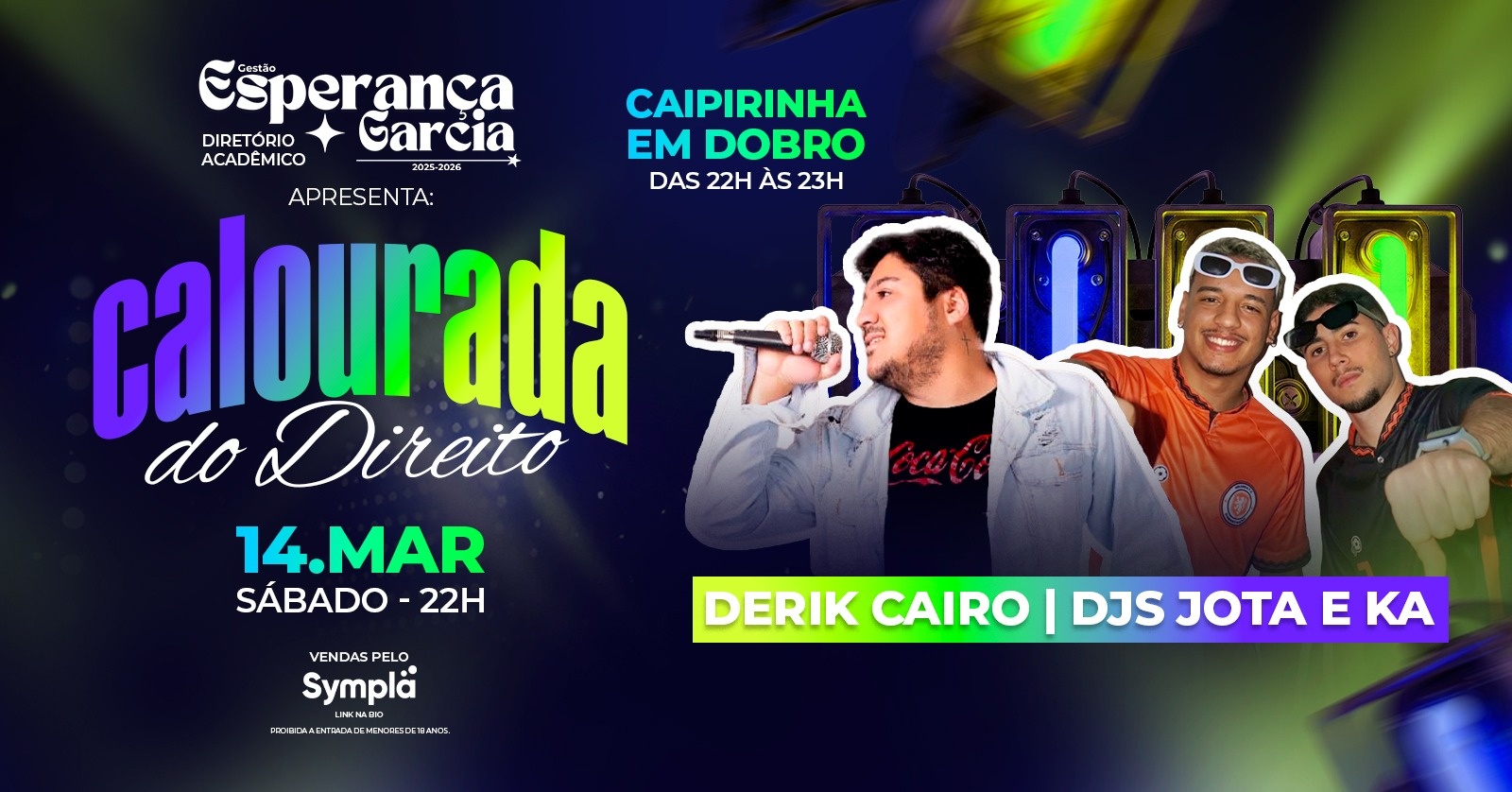 Calourada do Direito - Derik Cairo + Dj Jota e Ka - Diamantina, MG