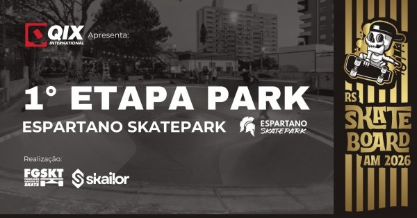 Imagem do evento RS SKATEBOARD AM 2026 - 1ª Etapa PARK