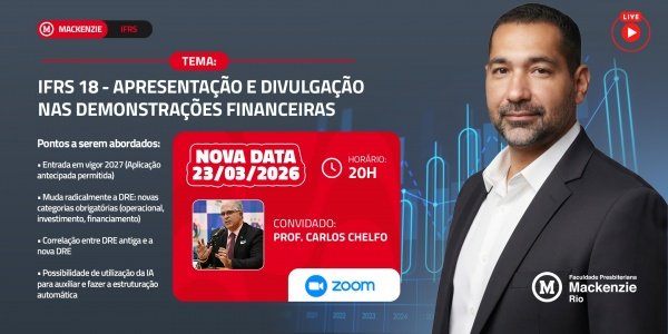 IFRS 18 - APRESENTAÇÃO E DIVULGAÇÃO NAS DEMOSNTRAÇÕES FINANCEIRAS