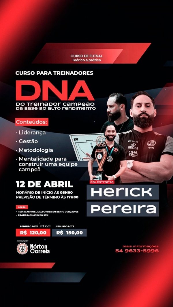 Imagem do evento DNA do treinador Campeão - Da Base ao alto rendimento