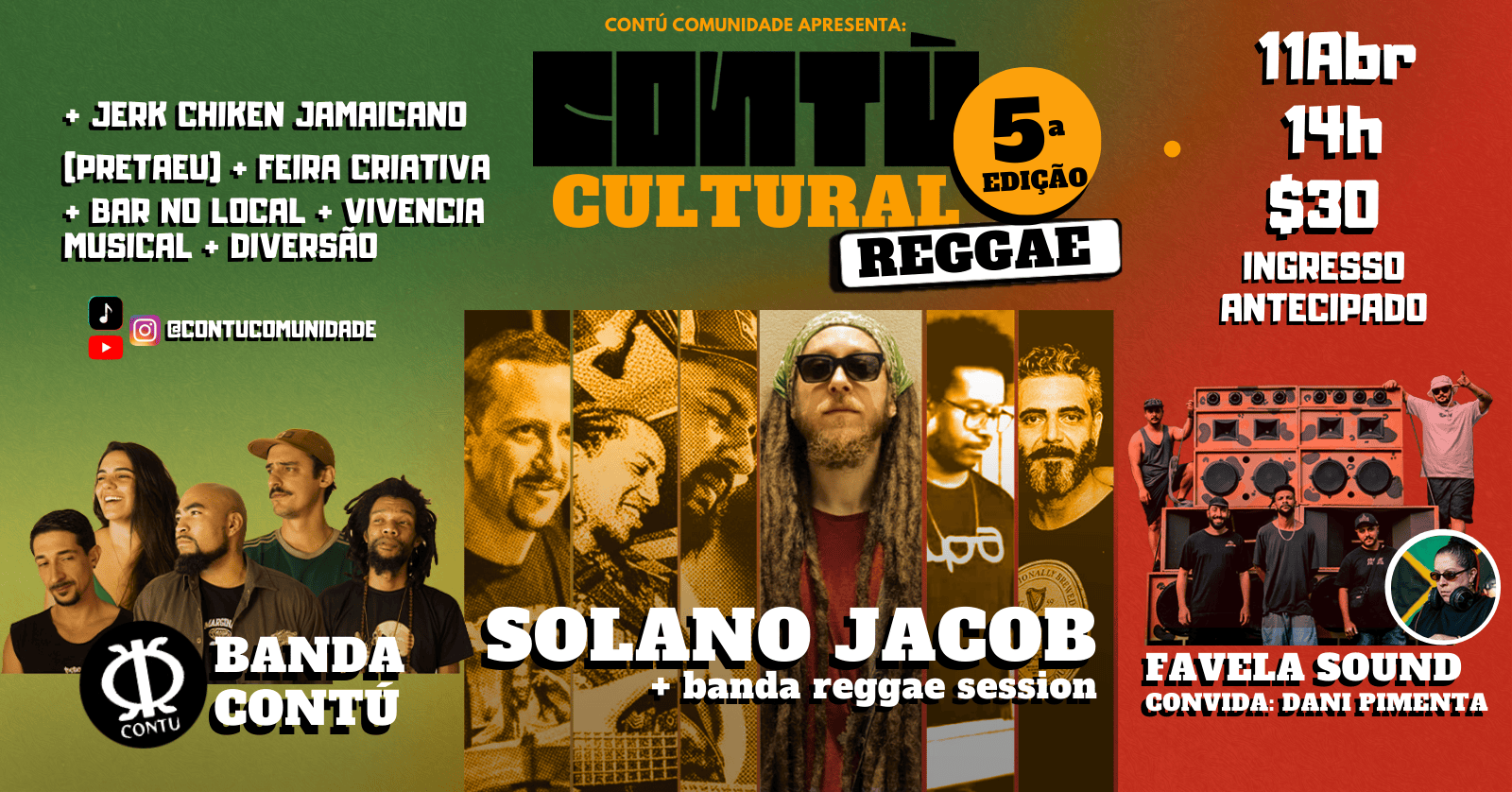 CONTÚ CULTURAL REGGAE - 5a Edição - Jundiaí, SP