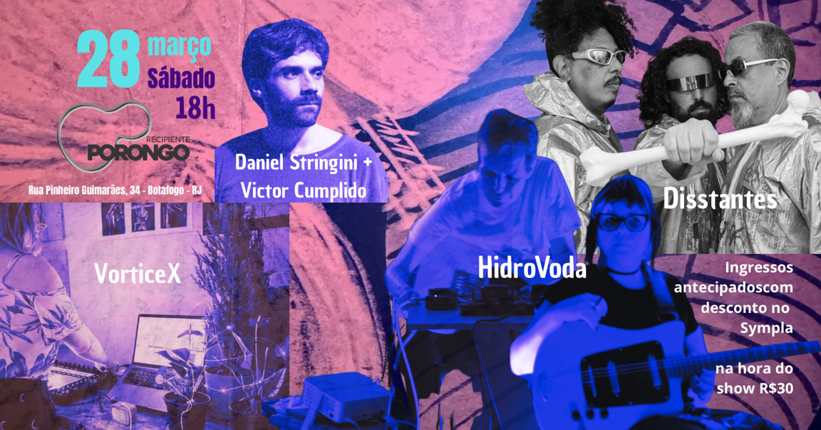 Apresentações sonoras e visuais no Recipiente Porongo.