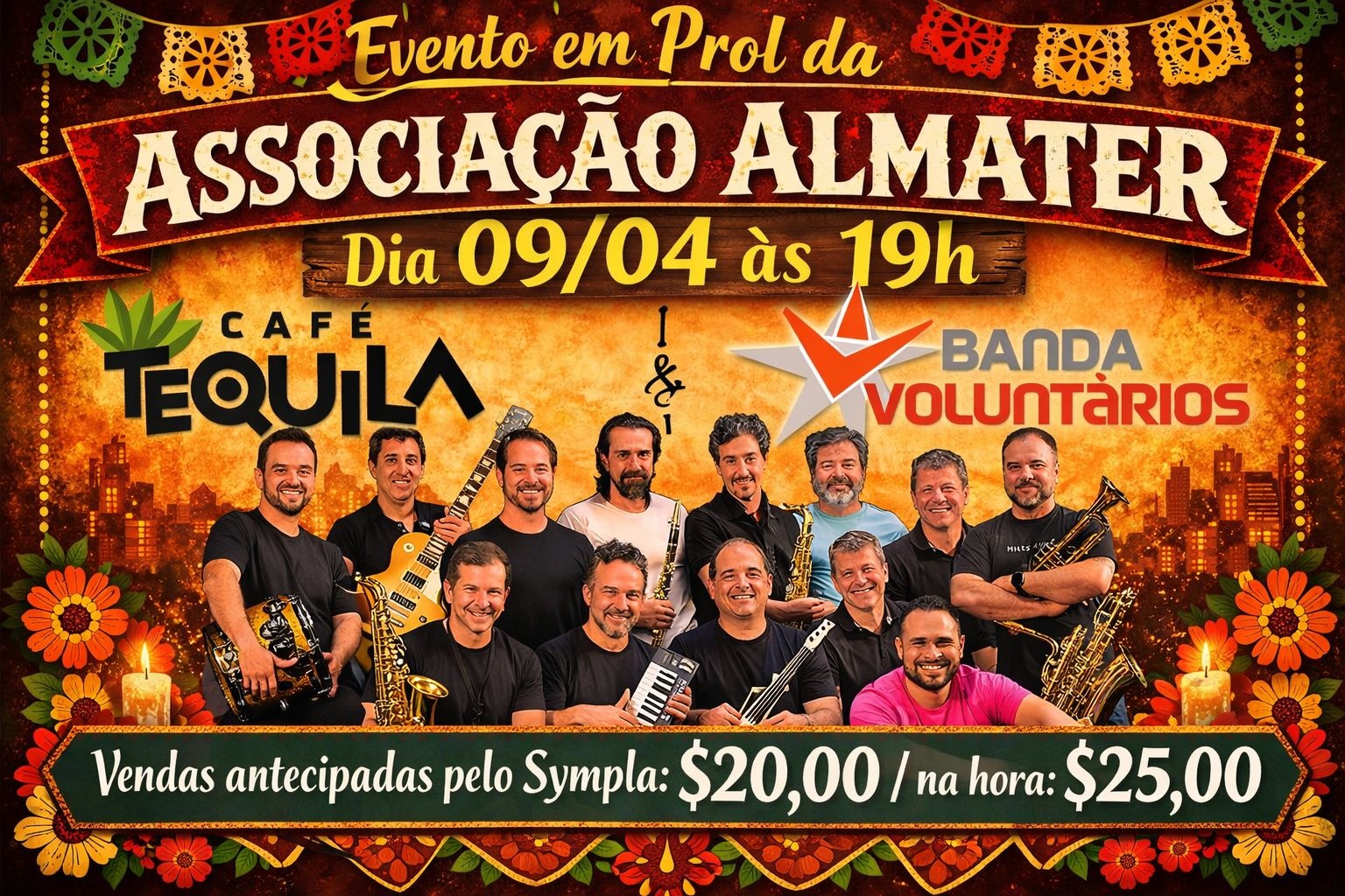 Evento em prol da Associação Almater / Banda Voluntários - Jundiaí, SP