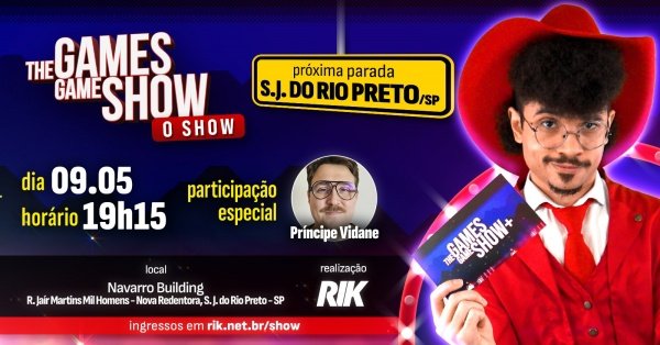 Imagem do evento TGGS - O Show | São José do Rio Preto/SP