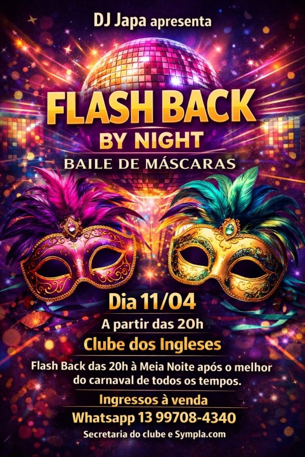 Imagem do evento Flash Back by Night Baile de Máscaras