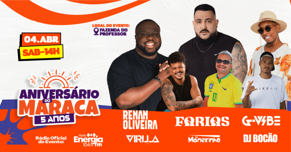 Imagem do evento Aniversário do Maraca - 5 anos