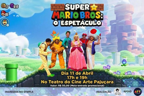 Imagem do evento Espetáculo de Teatro - Super Mario Bros