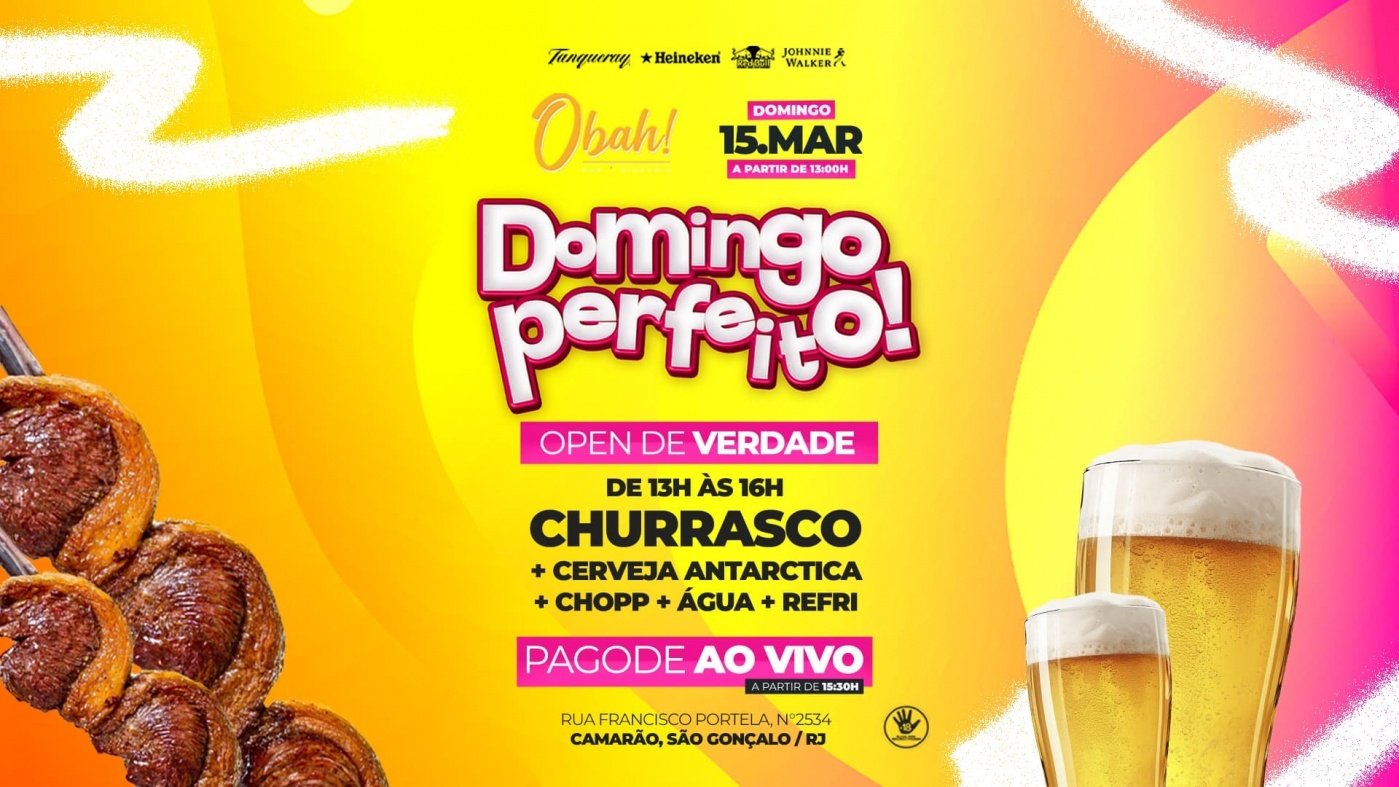 DOMINGO PERFEITO 15/03 | CHURRASCO | CERVEJA | PAGODE