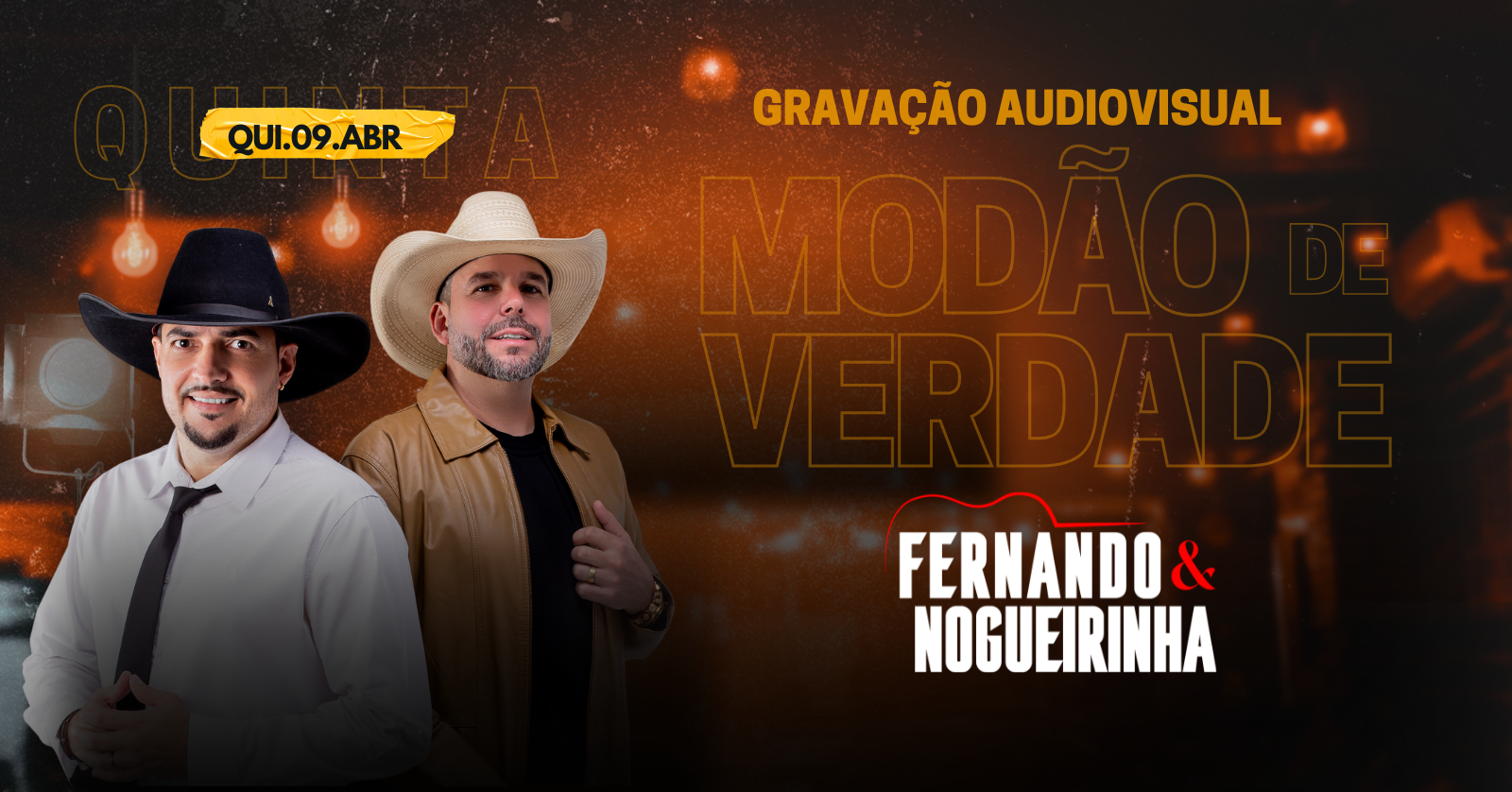 Gravação Audiovisual Fernando e Nogueirinha "Modão de Verdade". - Contagem, MG