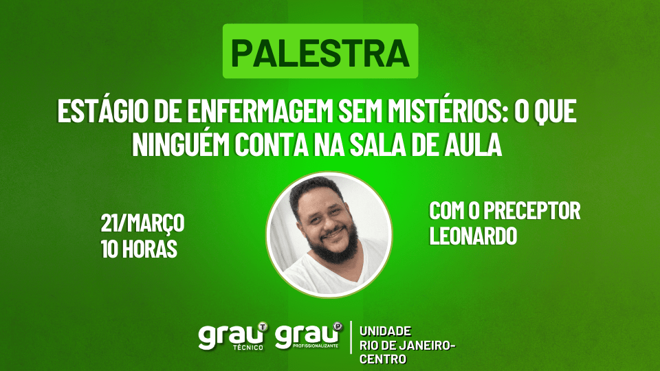 Palestra | Estágio de Enfermagem Sem Mistérios: O Que Ninguém Conta na Sala de Aula